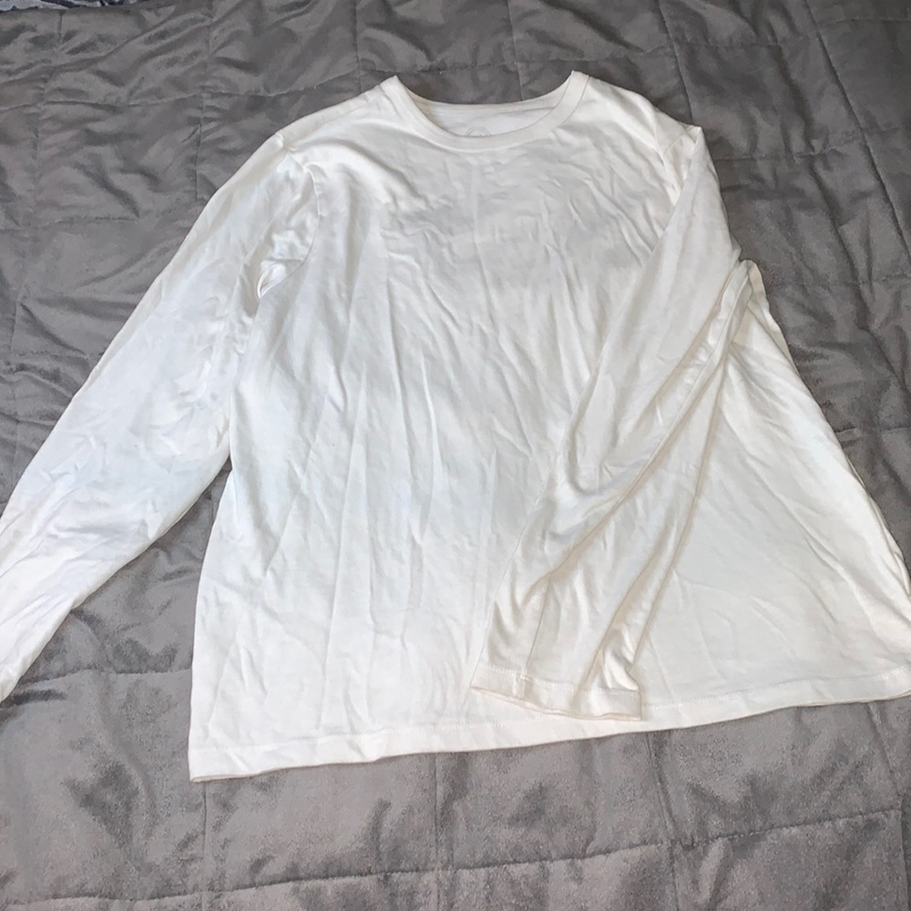 Plain white long sleeve